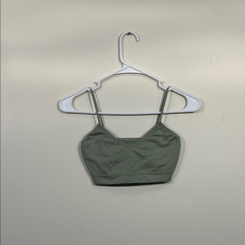 S ribbed cotton bra